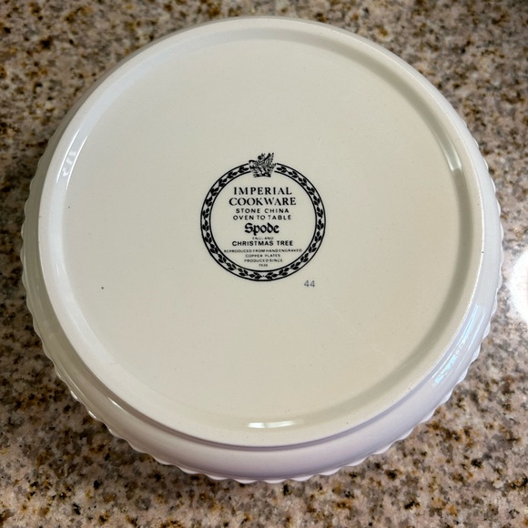 Spode Christmas Treee Imperial Cookware. 
Oven to Table 7.25” serving bowl. - Picture 2 of 4